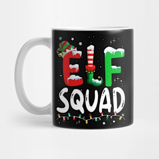 Elf Family Christmas Matching Pajamas Xmas Elf Squad Mug